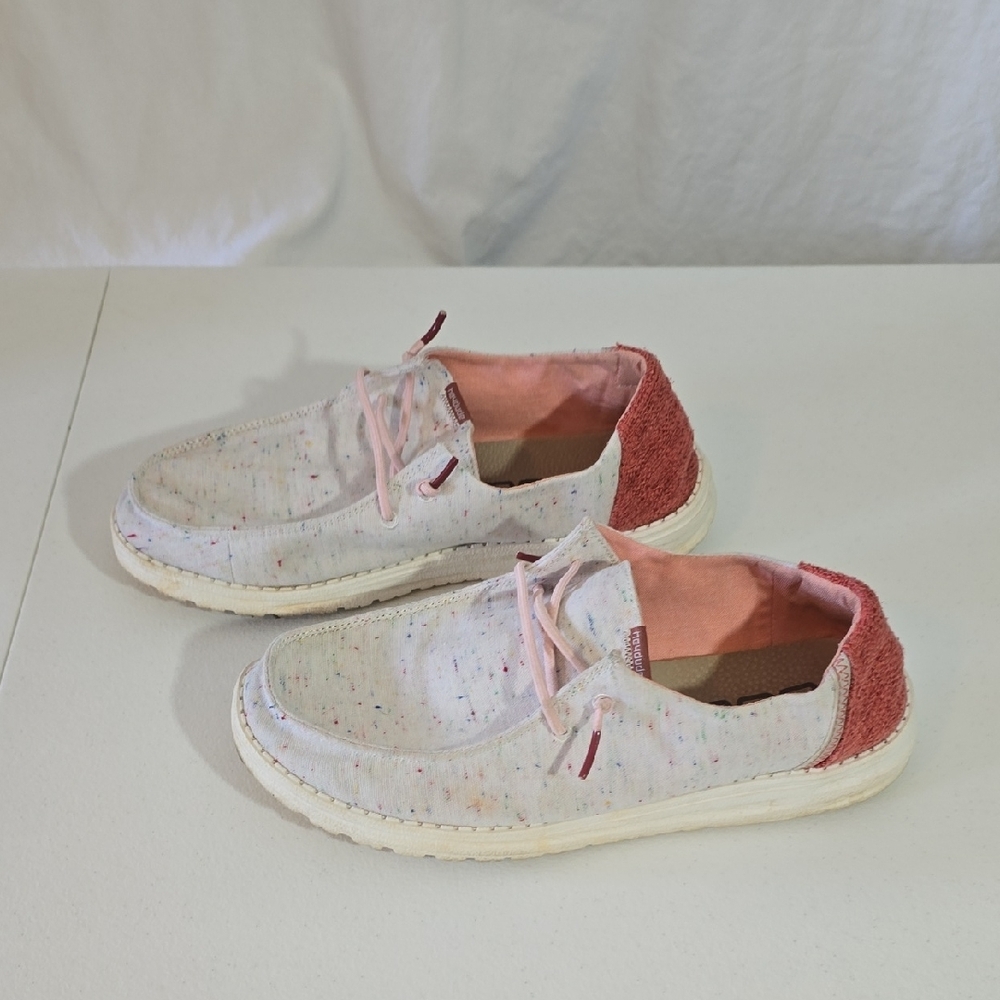 Hey Dude Wendy Confetti Pink Shoes - Picture 2 of 7